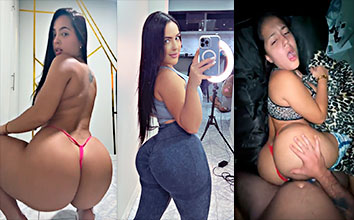 Porn video of Jenise Hart swallowing a cock until she vomits