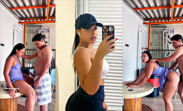Dominicana Rosita Singando Con Un Wa Wa Wa