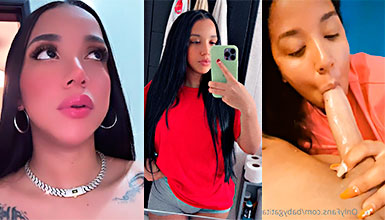 Negrita Algarete Mostrando Su Nuevo Tattoo De Escorpión