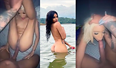 4 sluts in competition swallowing cock at the pool party