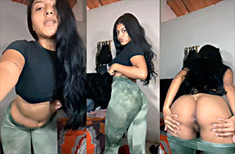 Transexual Costarriqueña Con Nalgas Grandes Teniendo Sexo Anal