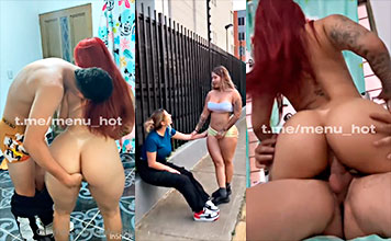 her two best friends break her ass in double penetration