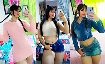 Latina con tremendo tatuajes y terribles nalgas