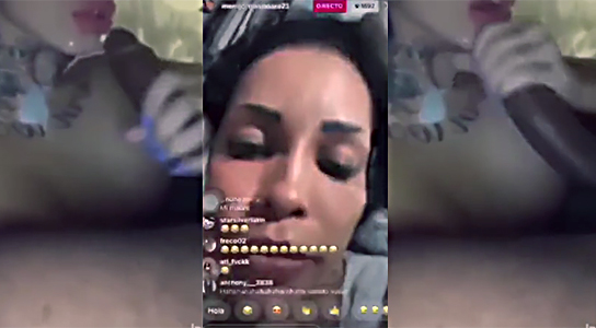 in the second 00:12 she screams with pain since the cock is very huge