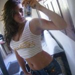 She stands doggy style in the bathroom for the neighbor to fuck her