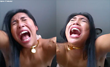Trans Dominicano Devorando Una Gran Polla Americana  ‍
