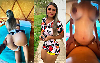 Karlyane Menezes in a threesome fucking with a friend