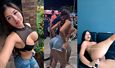 Artista brasileira Mirella Mc chupando o pau do namorado