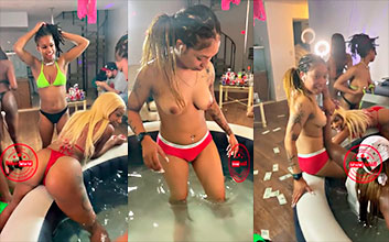 Latina chupa y traga bueno