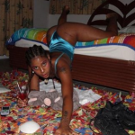 busty takes out her piss with a spicy dildo
